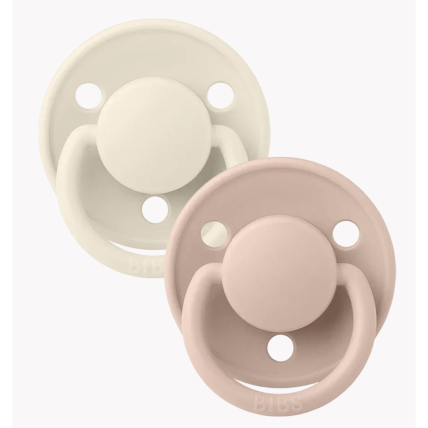 BIBS DELUX 2 Pack IVORY/BLUSH 0-3 years BIBS DELUX 2 Pack IVORY/BLUSH 0-3 years