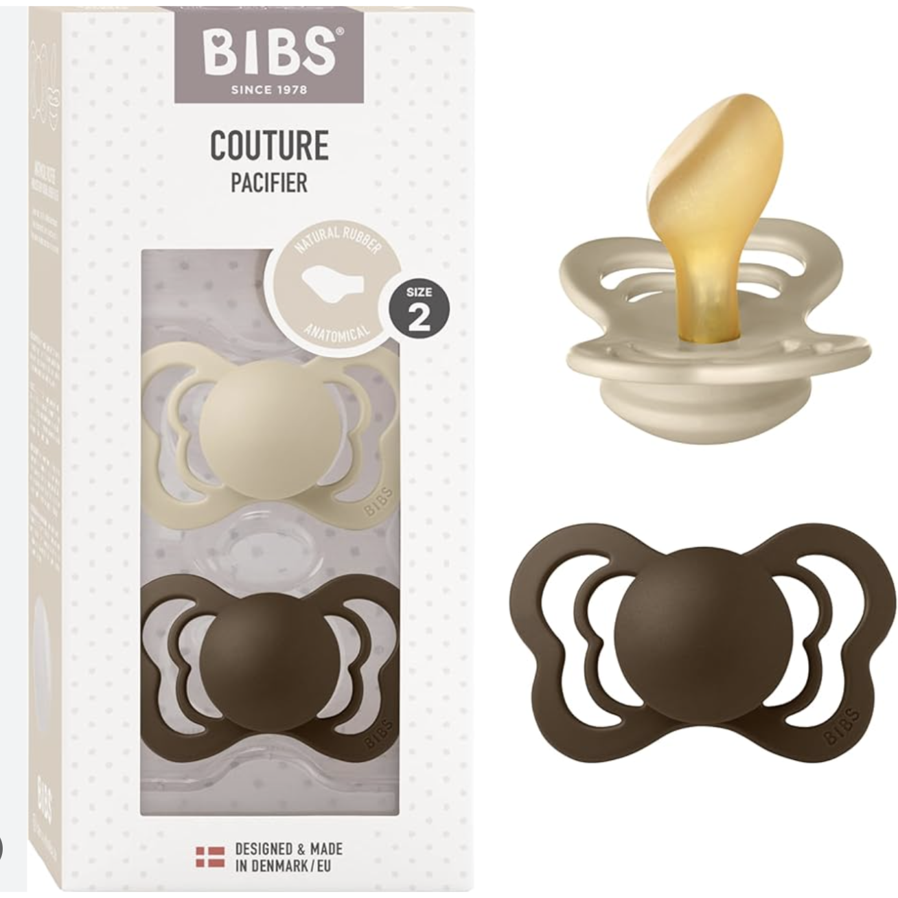 Couture collection čiulptukai 2 Pack - Vanilla/Mocha 1