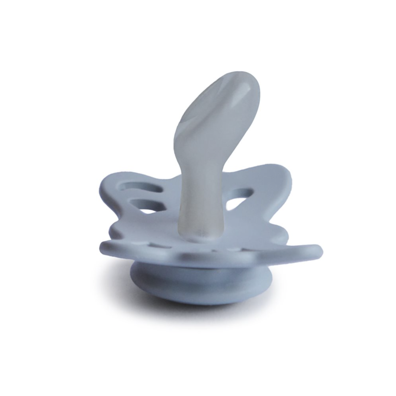 FRIGG Butterfly - Silicone ortodontinis čiulptukas - Powder Blue 2 FRIGG Butterfly - Silicone ortodontinis čiulptukas - Powder Blue 2