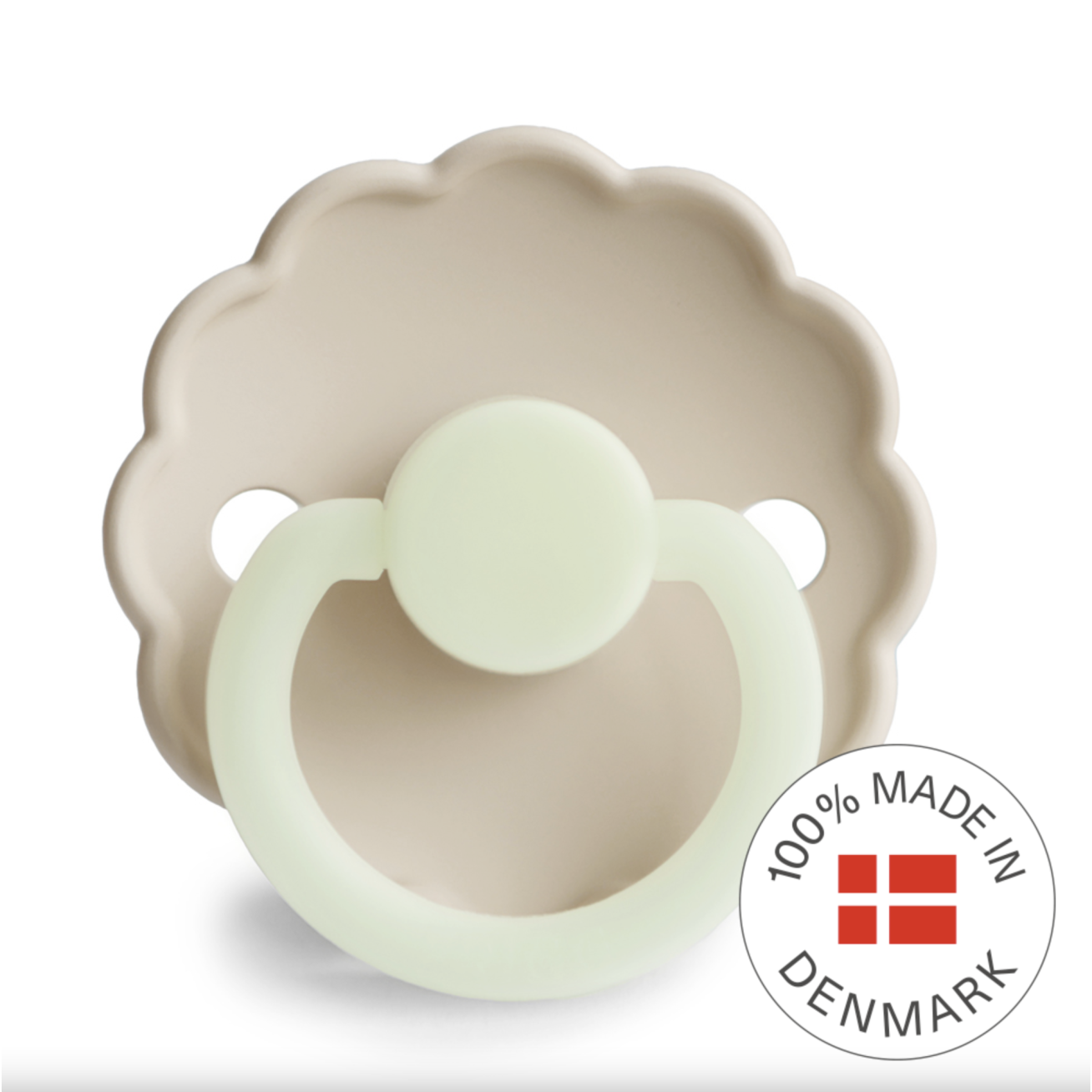 FRIGG Daisy - Round Silicone čiulptukas - Cream Night