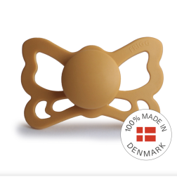 FRIGG Butterfly - Silicone ortodontinis čiulptukas - Honey Gold FRIGG Butterfly - Silicone ortodontinis čiulptukas - Honey Gold