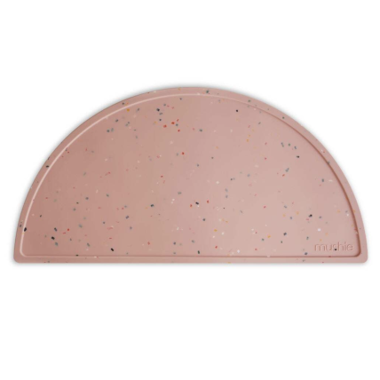 MUSHIE SILIKONINIS PADĖKLIUKAS PINK CONFETTI