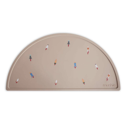 MUSHIE SILIKONINIS PADĖKLIUKAS ROCKET SHIP MUSHIE SILIKONINIS PADĖKLIUKAS ROCKET SHIP