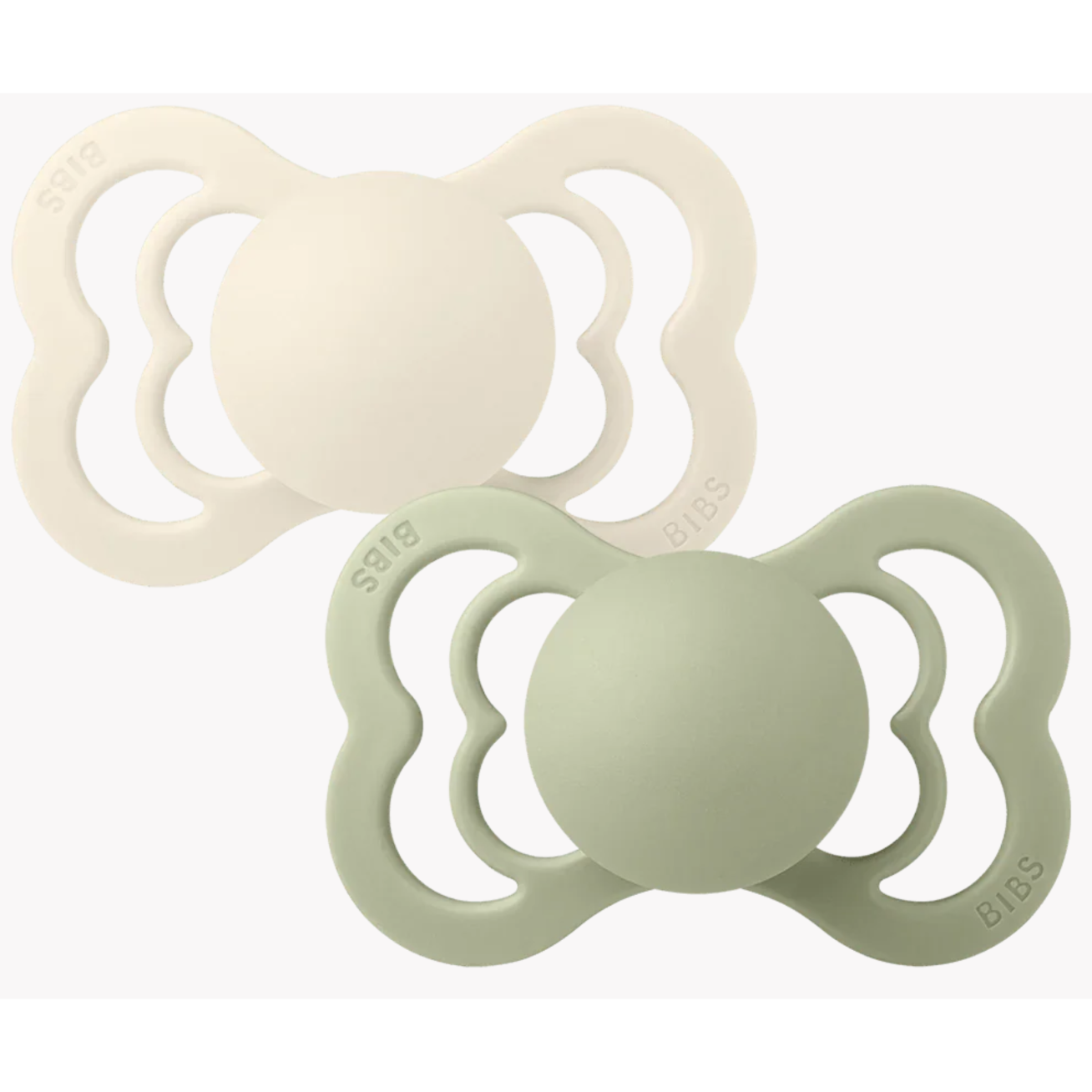 Supreme silikoniniai čiulptukai 2 Pack - Ivory/Sage 3 Supreme silikoniniai čiulptukai 2 Pack - Ivory/Sage 3