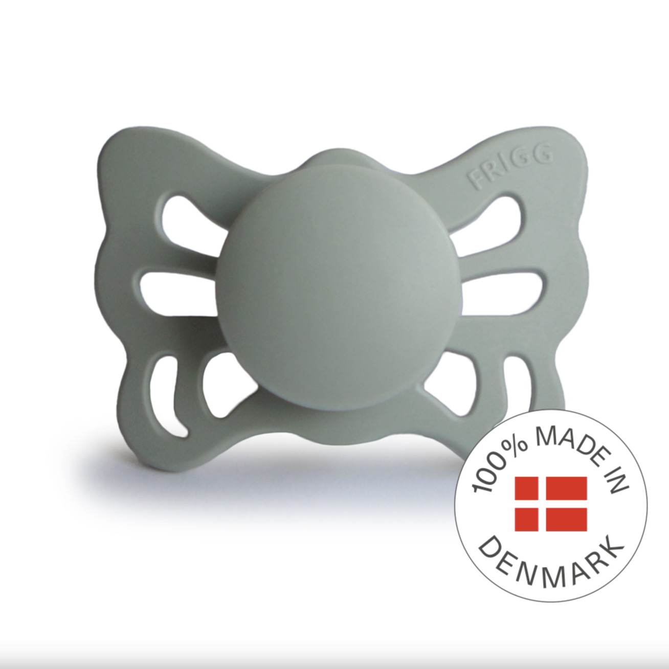 FRIGG Butterfly - Silicone ortodontinis čiulptukas - Sage 6 FRIGG Butterfly - Silicone ortodontinis čiulptukas - Sage 6