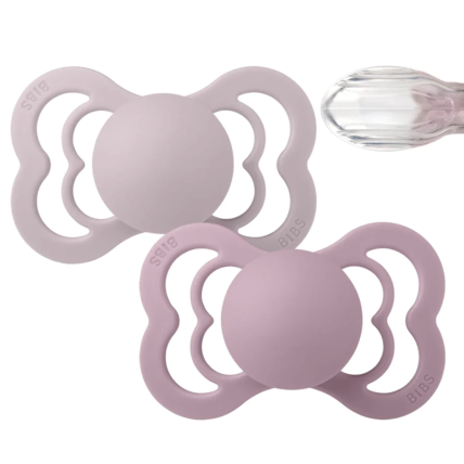 Supreme silikoniniai čiulptukai 2 Pack - Dusky Lilac/Heather 2