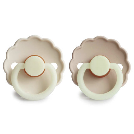 FRIGG Daisy - Round Latex 2-Pack čiulptukai - Cream night/Croissant night 3 FRIGG Daisy - Round Latex 2-Pack čiulptukai - Cream night/Croissant night 3